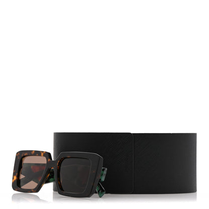 Prada Acetate Symbole Sunglasses SPR 23Y Red Tortoise 8 of 8