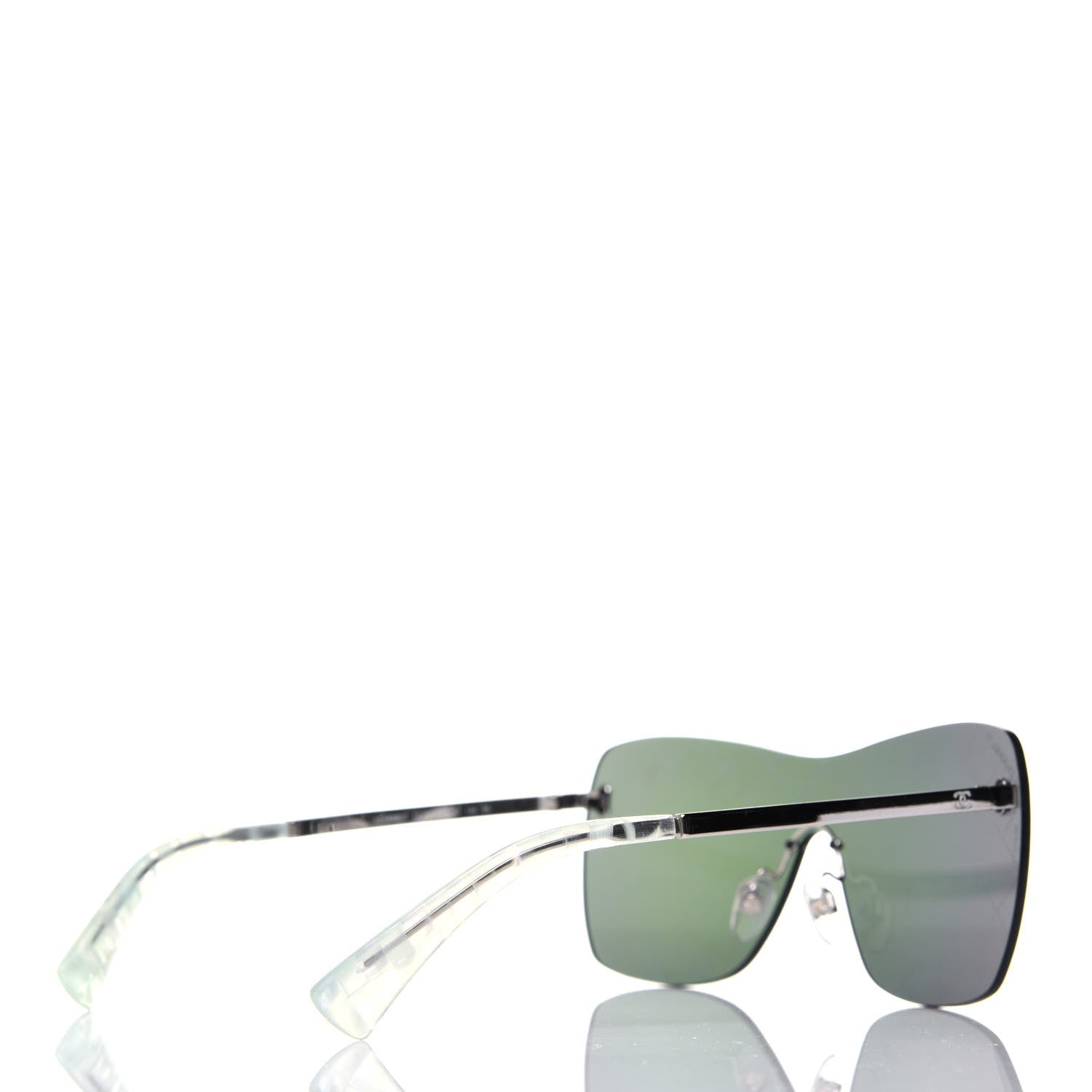 Chanel Shield Runway Sunglasses 4215 Silver Purple 4 of 9