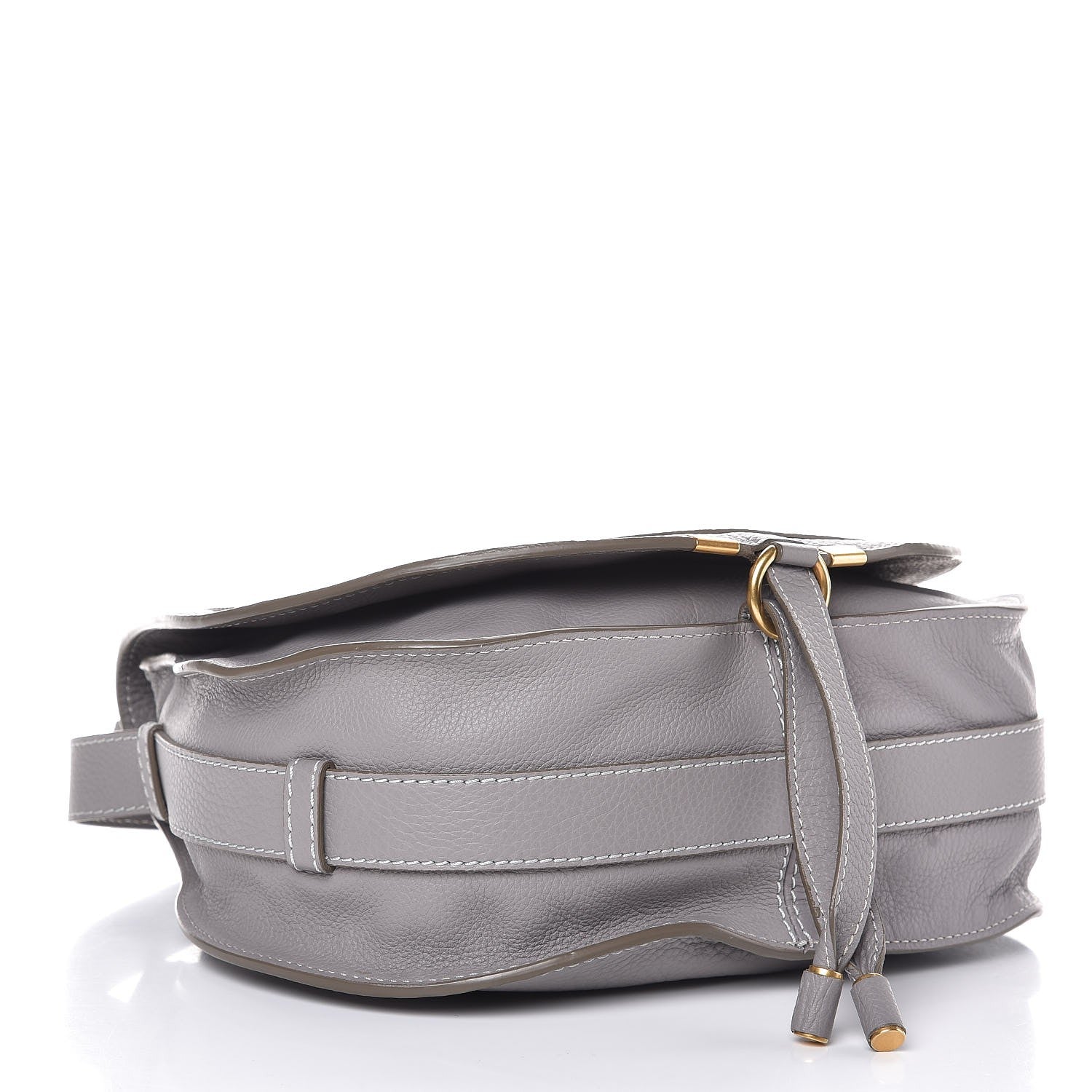 Chloe Calfskin Medium Marcie Round Crossbody Bag Cashmere Grey 4 of 8