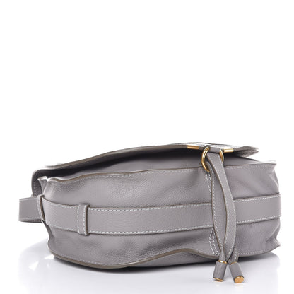 Chloe Calfskin Medium Marcie Round Crossbody Bag Cashmere Grey 4 of 8
