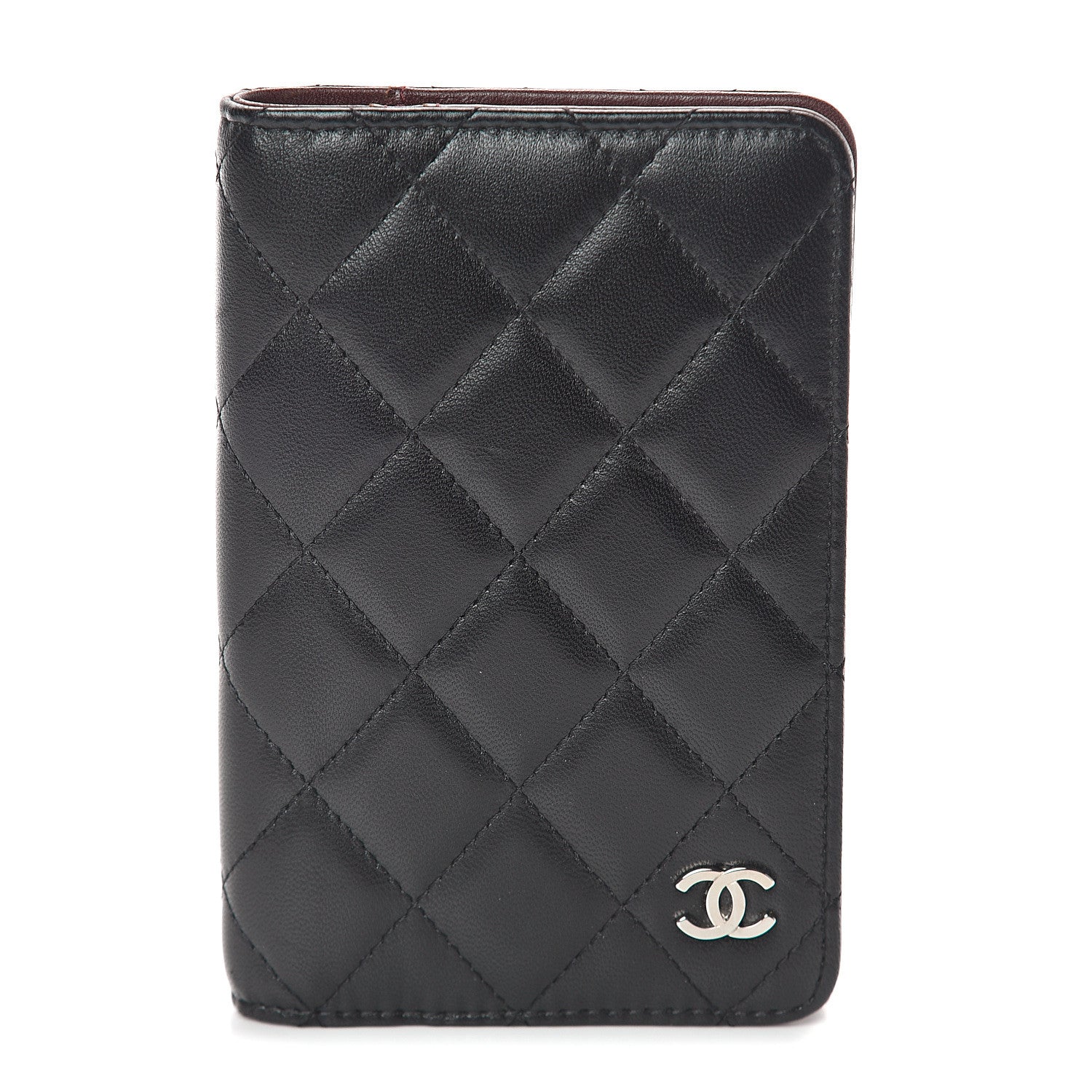 Chanel Lambskin Quilted Small Agenda Cover Black 1 of 7