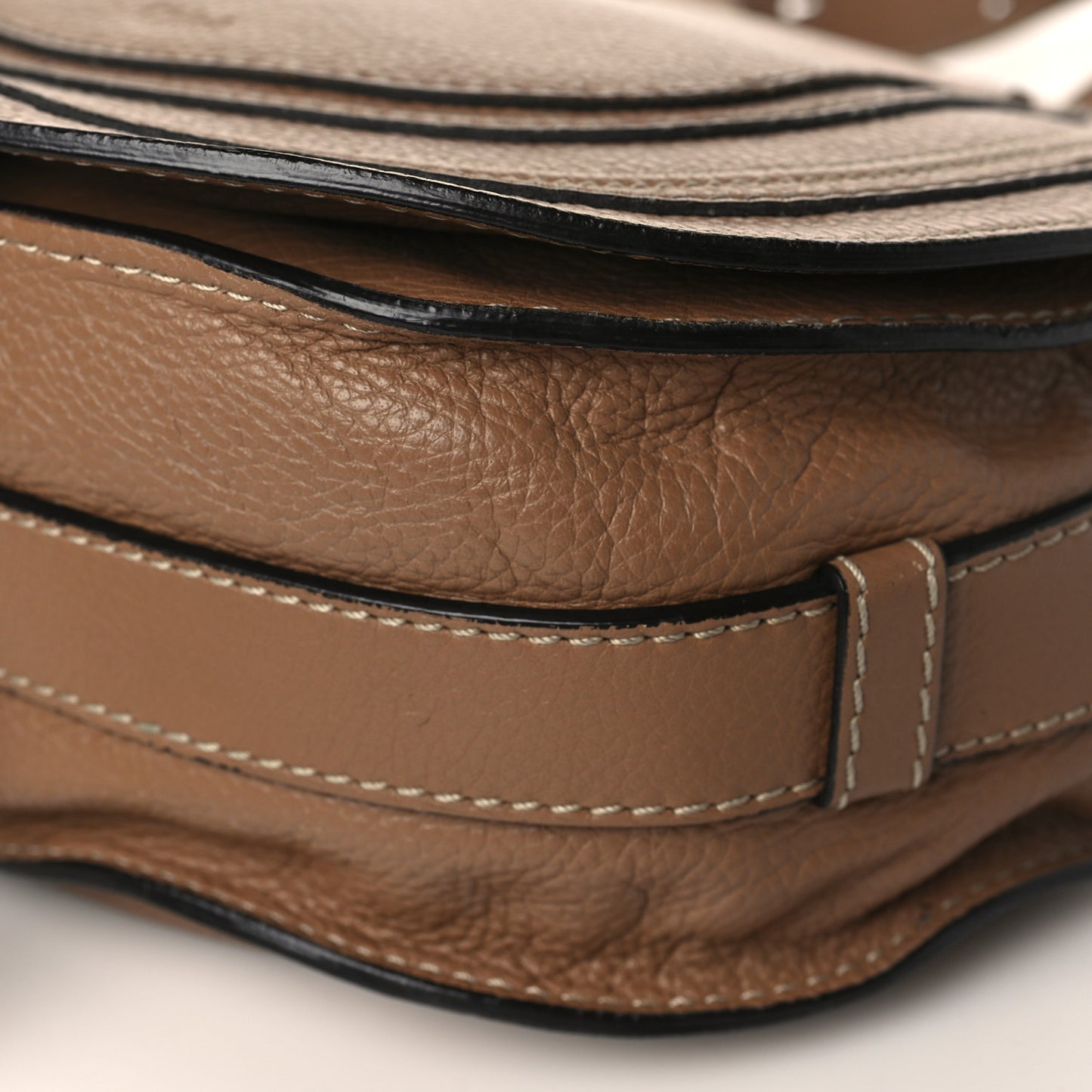 Calfskin Medium Marcie Round Crossbody Bag Nut