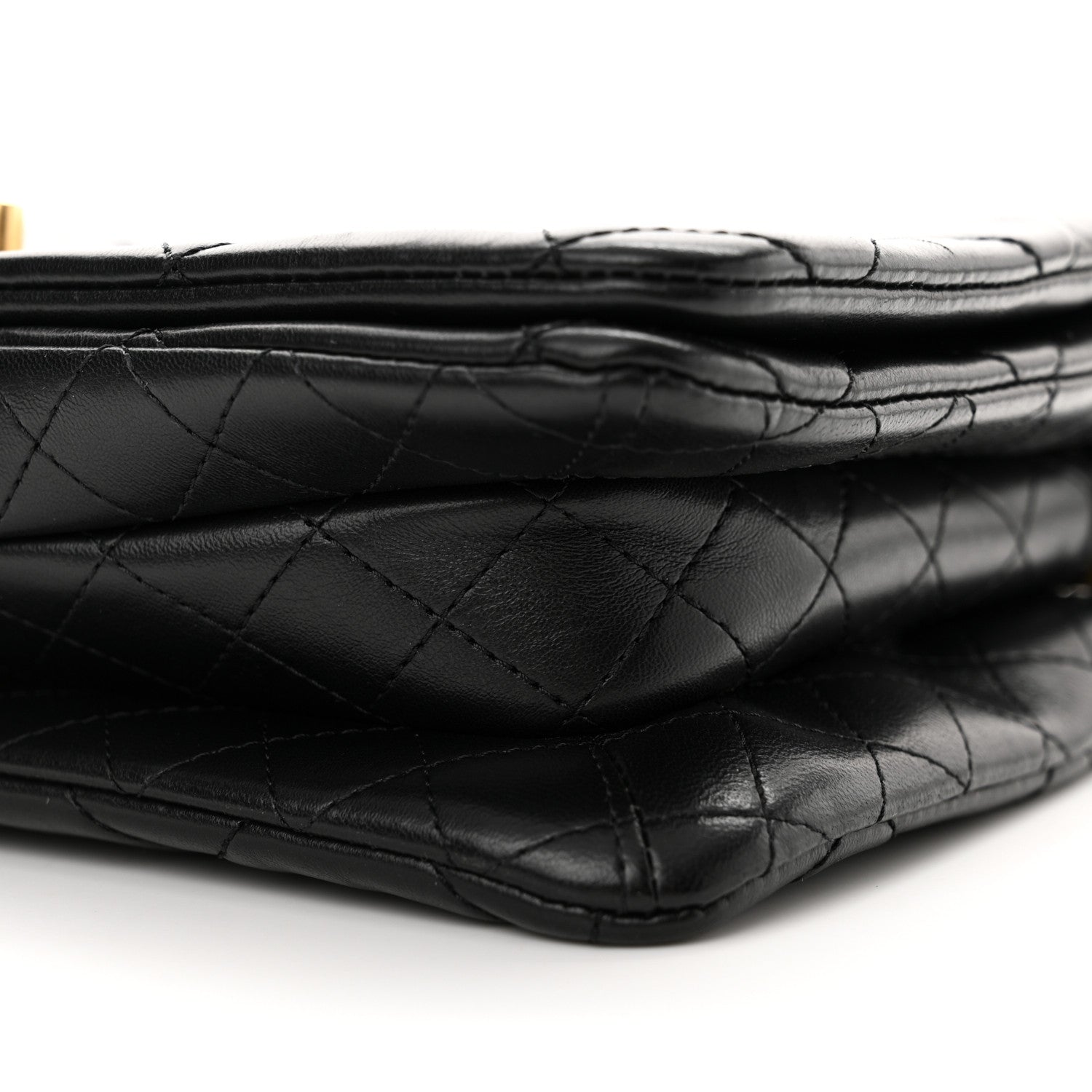 Chanel Lambskin Quilted On And On Small Chain Flap Black 10 of 11