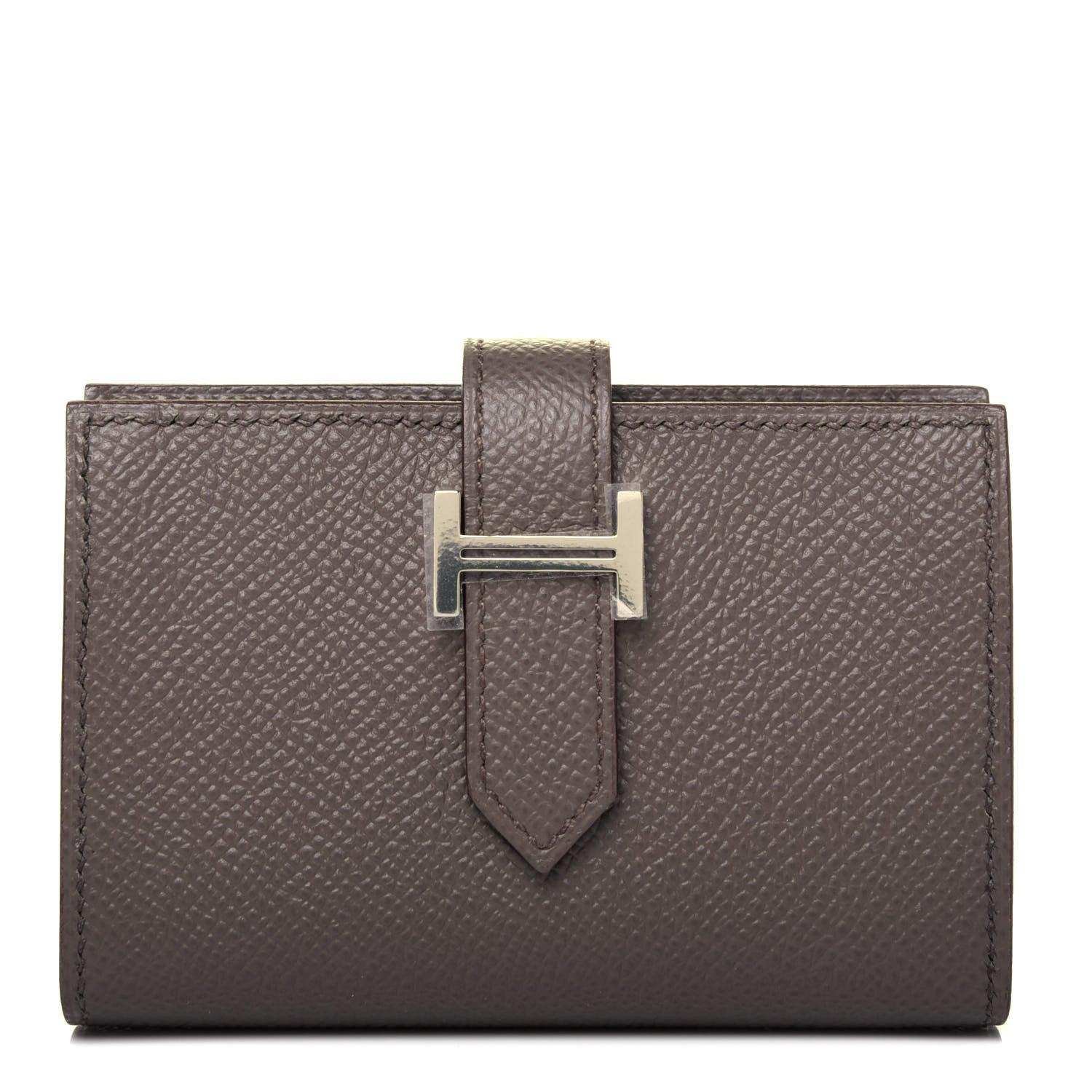 Hermes Epsom Mini Bearn Wallet Etain 1 of 12