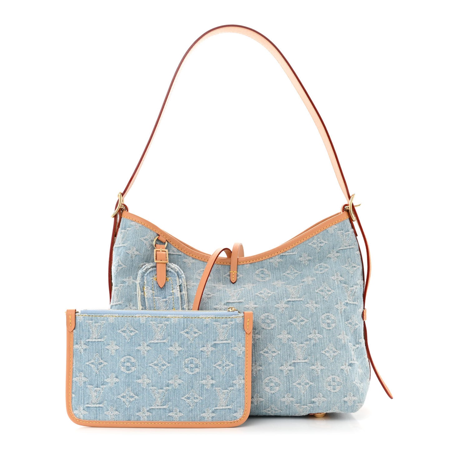 Monogram Denim CarryAll PM Sky Blue
