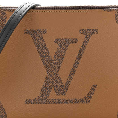 Louis Vuitton Reverse Monogram Giant Double Zip Pochette 7 of 10