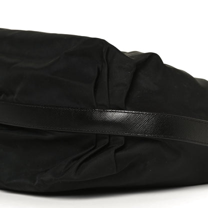 Prada Tessuto Nylon Saffiano Hobo Black 8 of 9