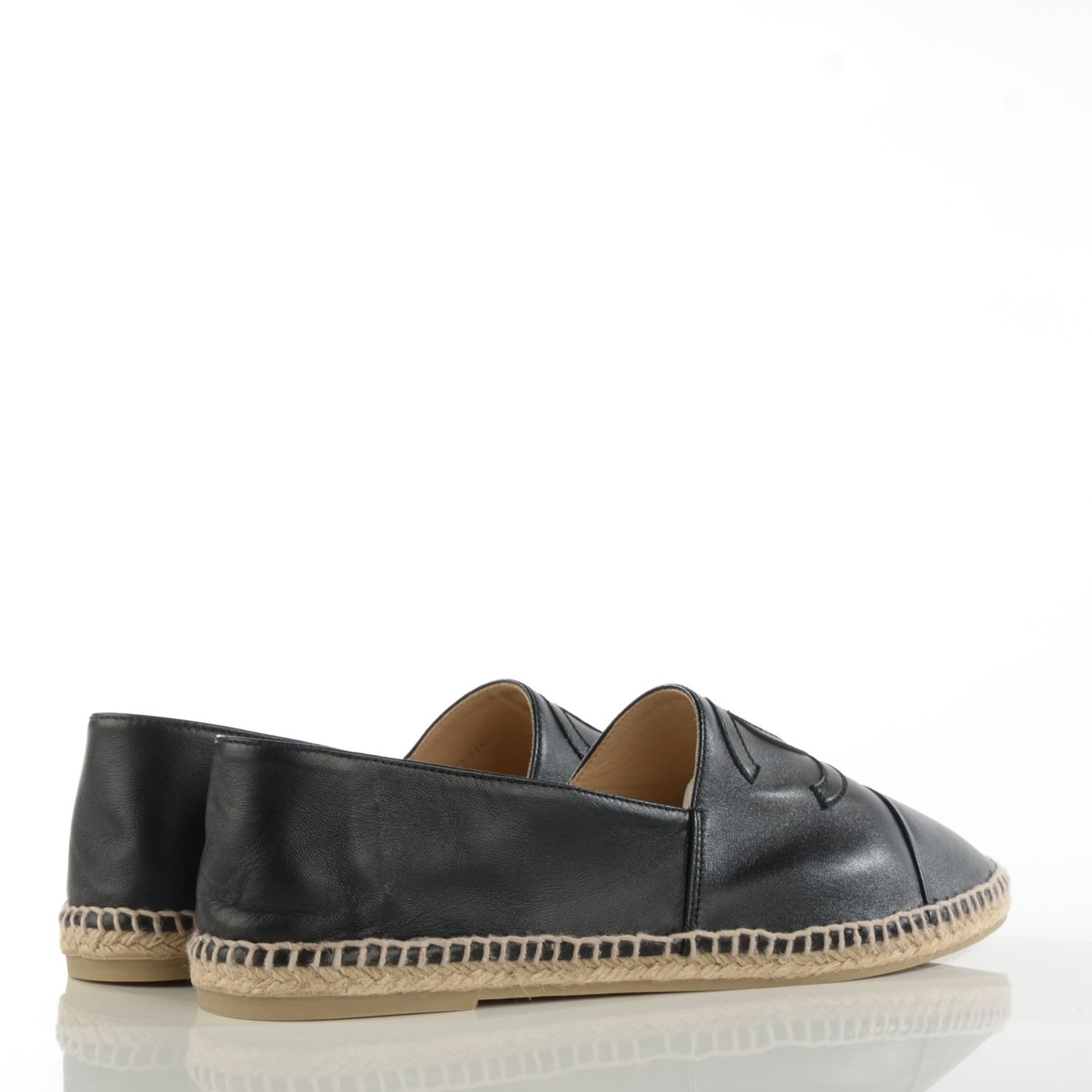 Lambskin CC Mens Espadrilles 43 Black