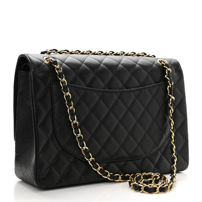 Chanel Caviar Quilted Maxi Double Flap Black 3 of 11