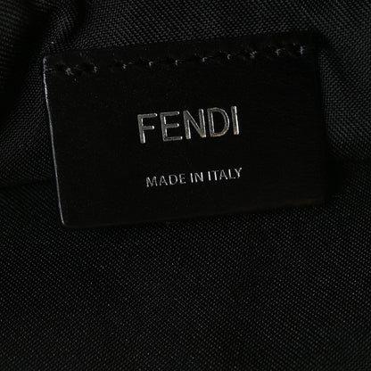 Fendi Canvas Stamp Patch Tote Black Brown 6 of 9