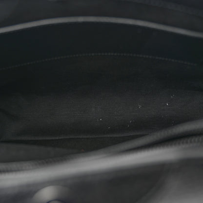 Gucci Textured Dollar Calfskin Web Monochrome Large Diana Tote Bag Black 5 of 15