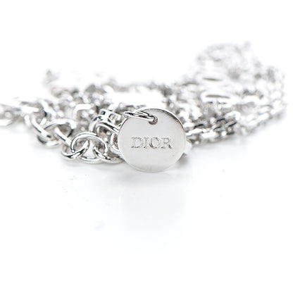 Christian Dior Crystal Star Elephant Necklace Silver 4 of 6