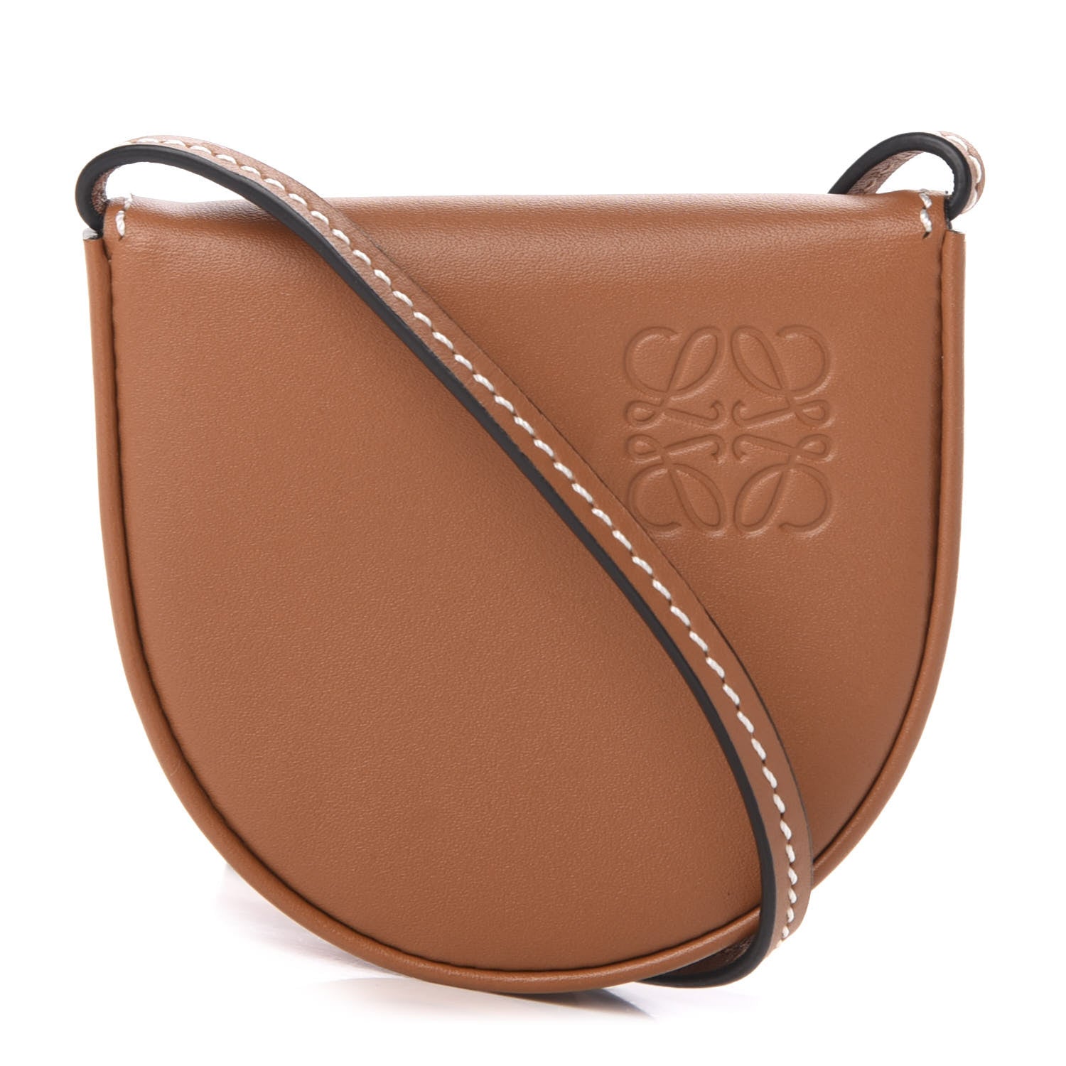 Loewe Soft Calfskin Mini Heel Pouch Tan 1 of 11