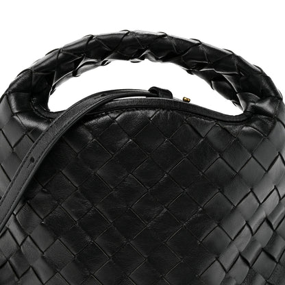 Bottega Veneta Calfskin Intrecciato Mini Hop Black 8 of 10