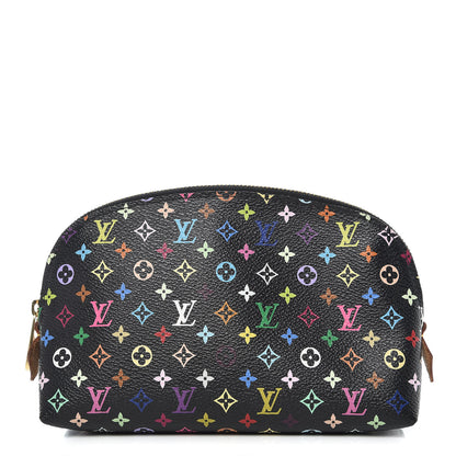 Louis Vuitton Monogram Multicolor Cosmetic Pouch Black Grenade 1 of 8