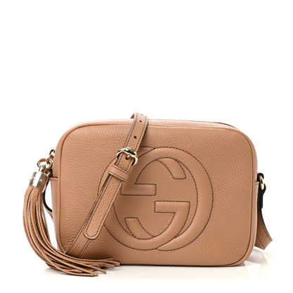 Gucci Pebbled Calfskin Small Soho Disco Bag Camelia 1 of 11