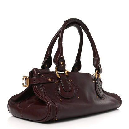 Chloe Grained Buffalo Paddington Grenat 3 of 10