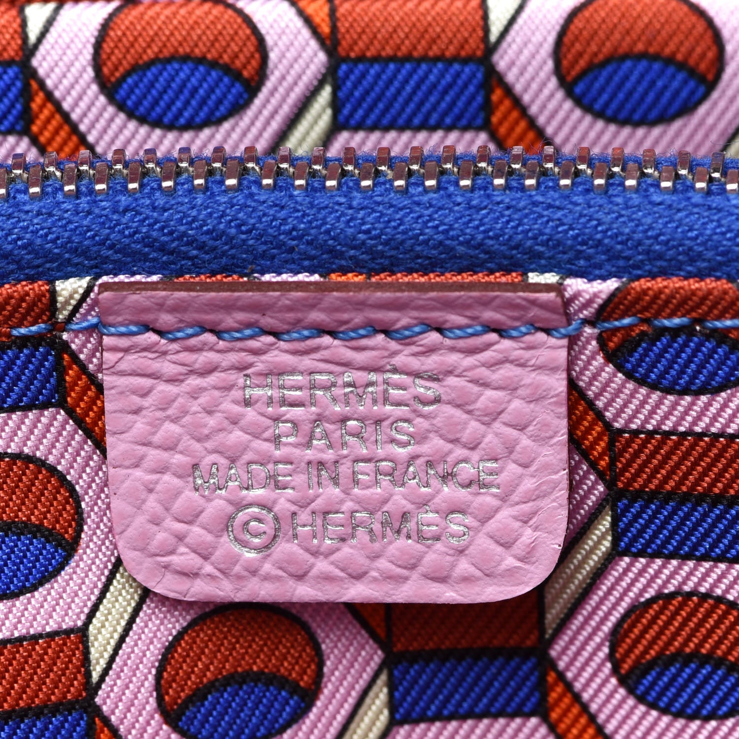 Hermes Epsom Silk'in Compact Wallet Mauve Sylvestre 6 of 8