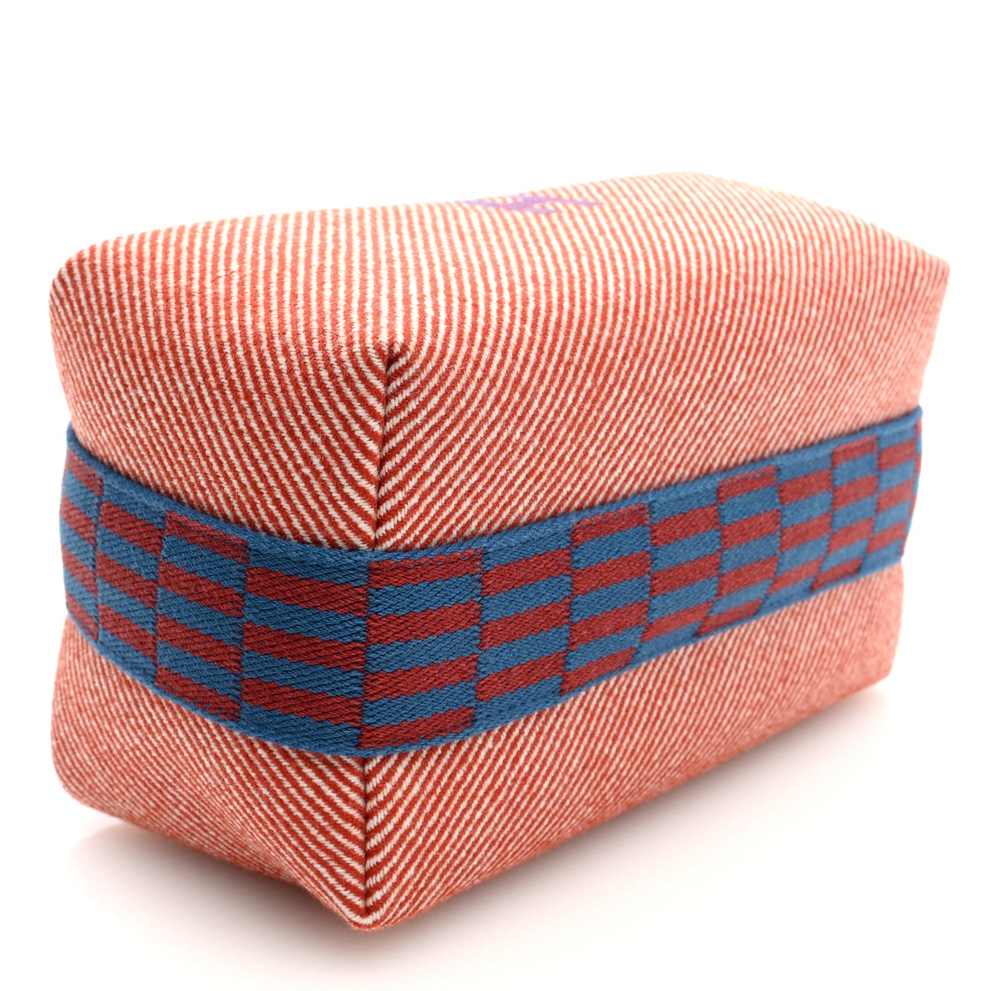 Wool Small Bride-A-Brac H Natte Pouch Tomette