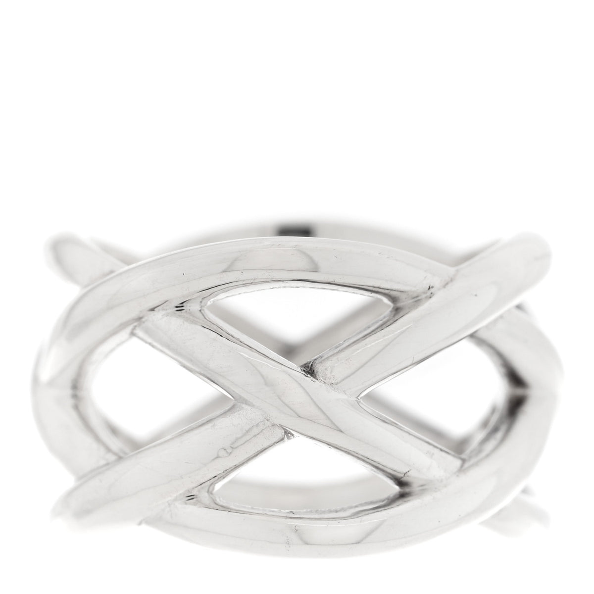 Tiffany Sterling Silver Celtic Knot Ring 49 4.75 1 of 4