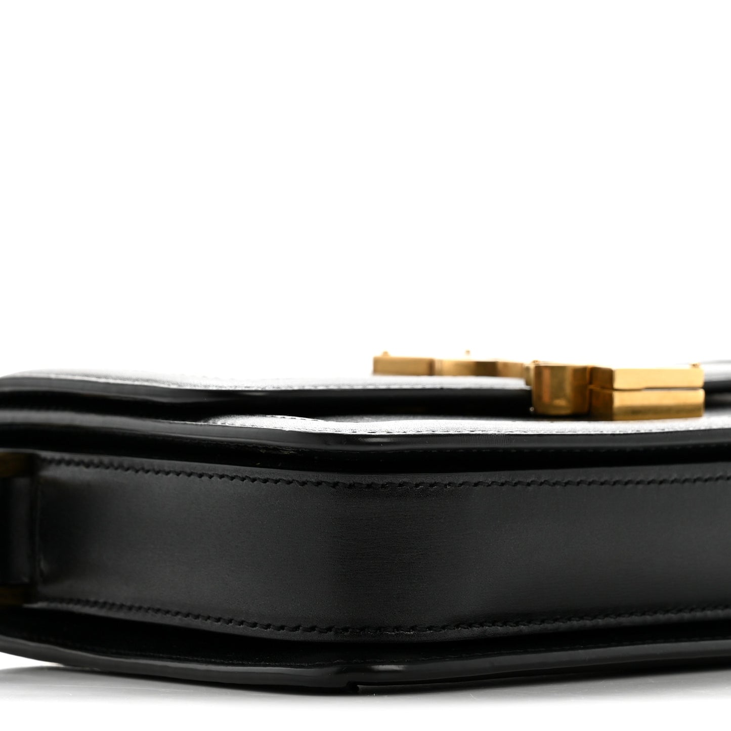 Smooth Calfskin Small Solferino Satchel Black