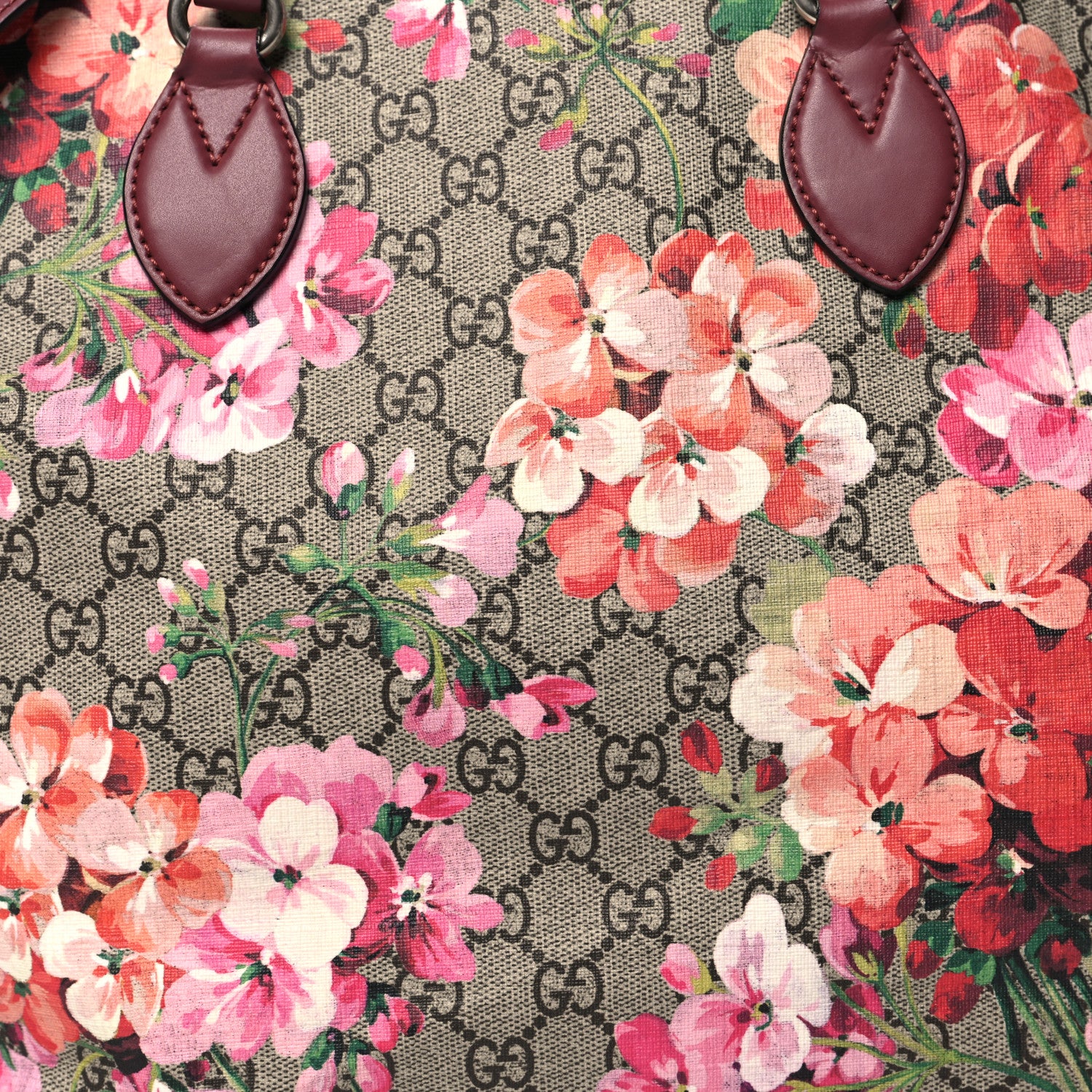 Gucci Soft GG Supreme Monogram Blooms Medium Crossbody Tote Beige Multicolor Dry Rose 8 of 14
