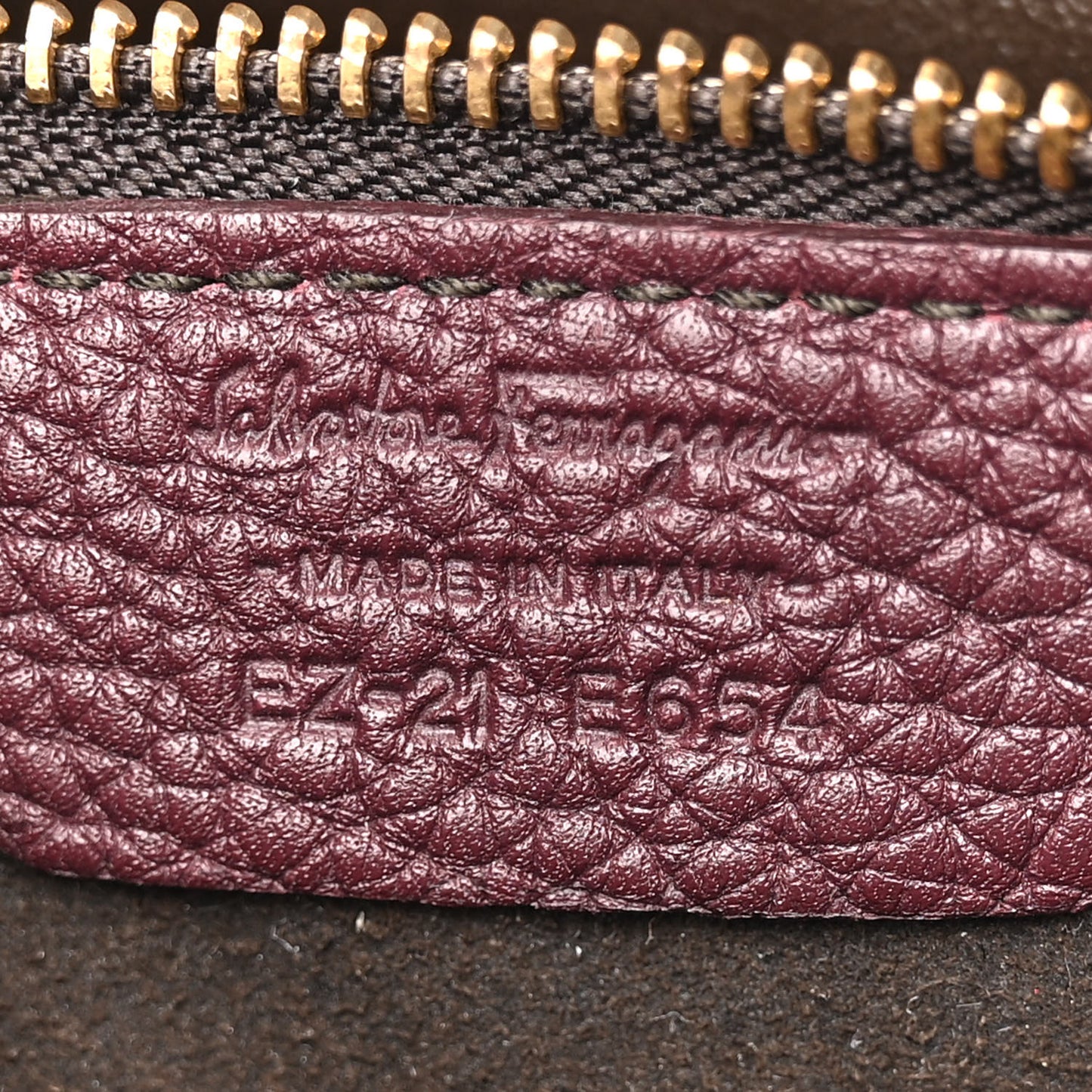 Calfskin Fanisa Gancini Hobo Plum