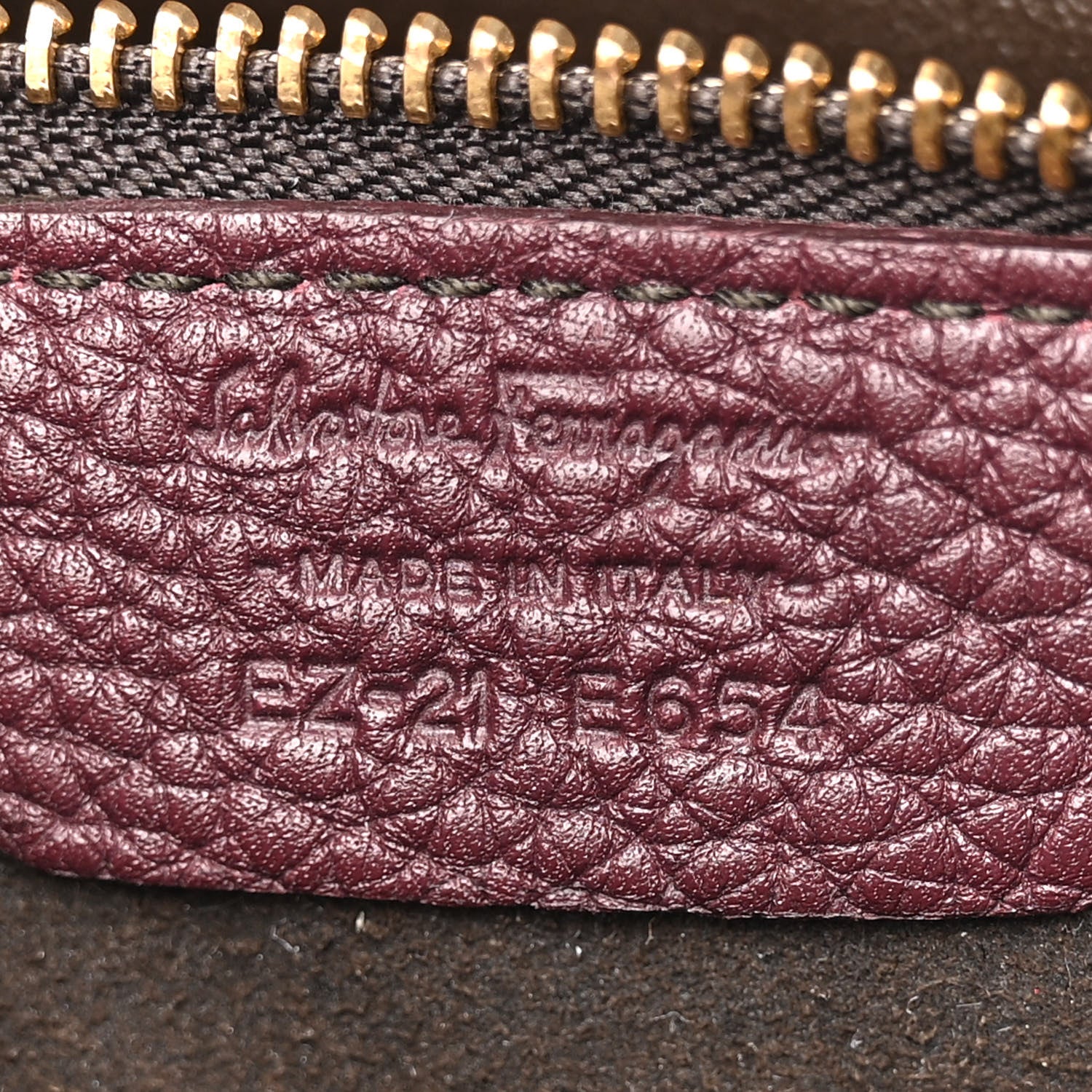 Salvatore Ferragamo Calfskin Fanisa Gancini Hobo Plum 7 of 14