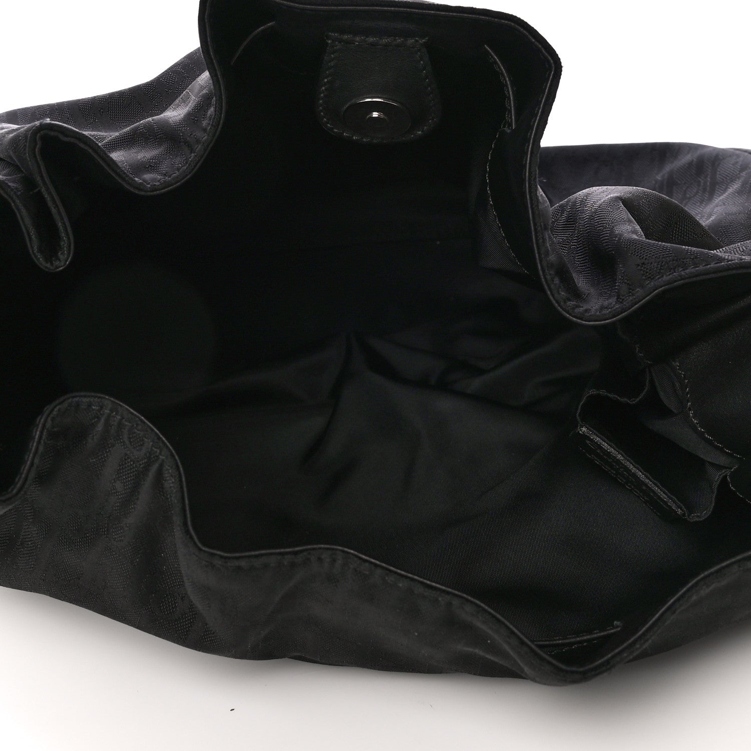 Christian Dior Nylon Monogram Lovely Hobo Black 5 of 11