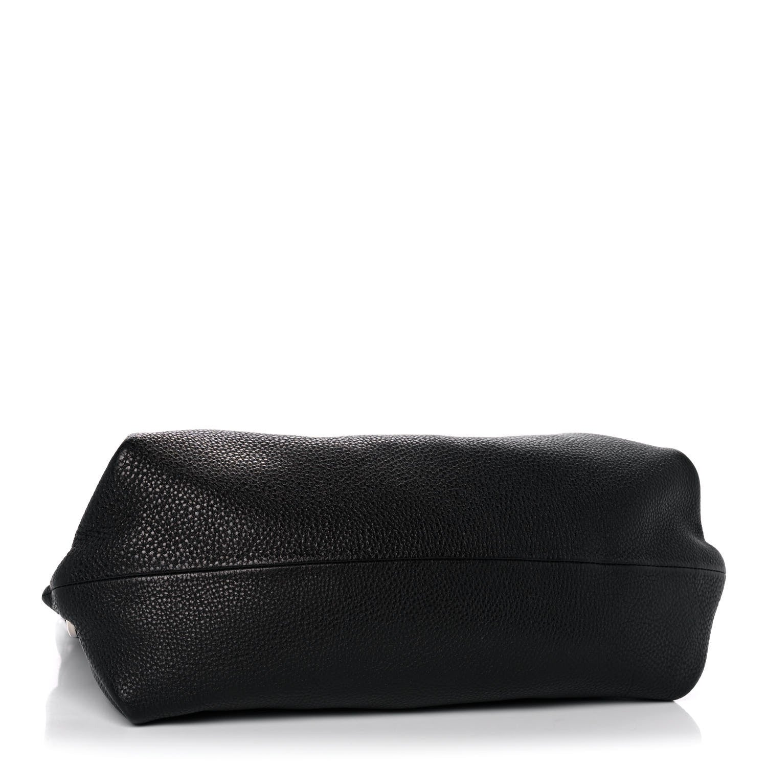 Salvatore Ferragamo Calfskin Fanisa Gancini Hobo Black 4 of 13