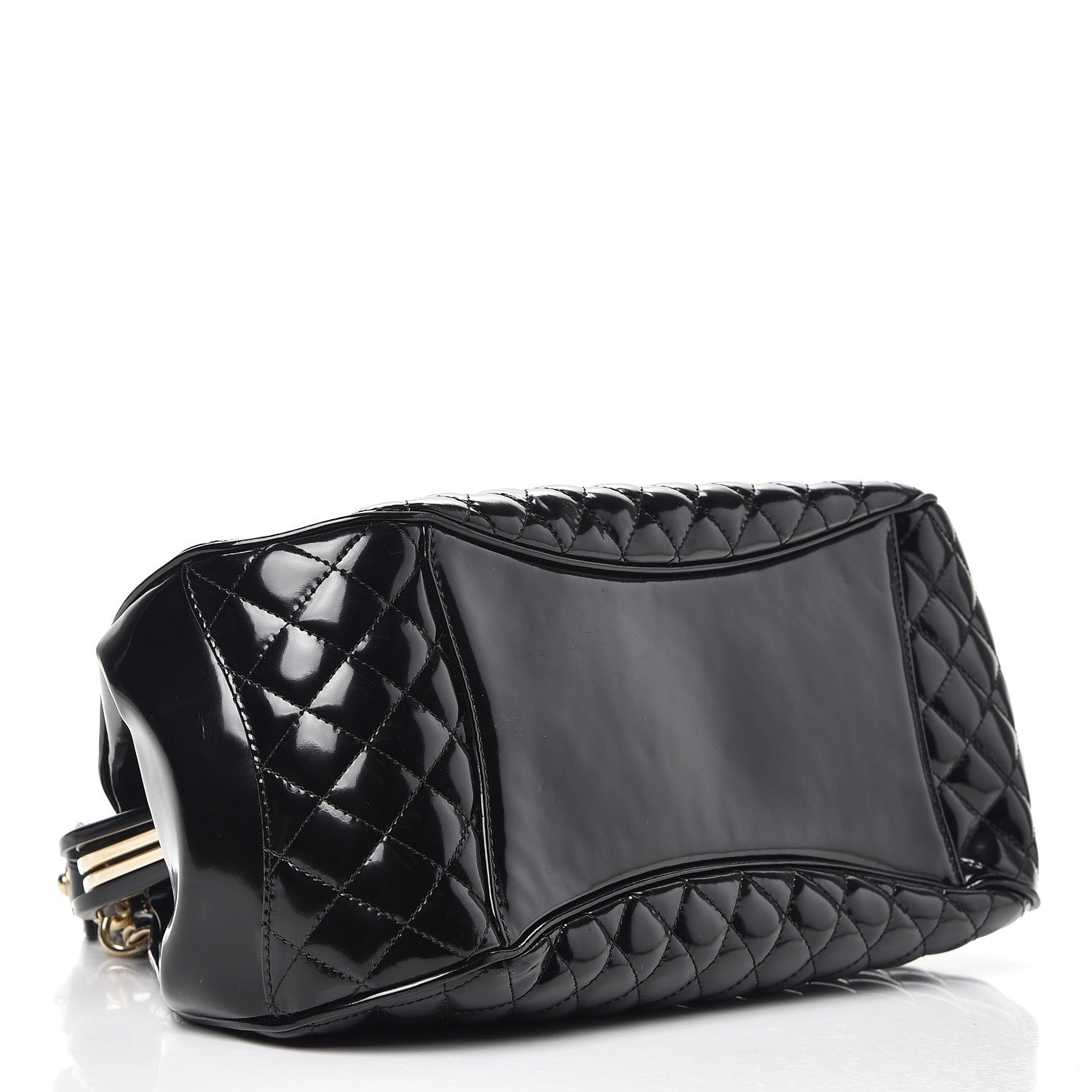 Chanel Glazed Calfskin Quilted Small Mademoiselle Frame Bag Black 4 of 7