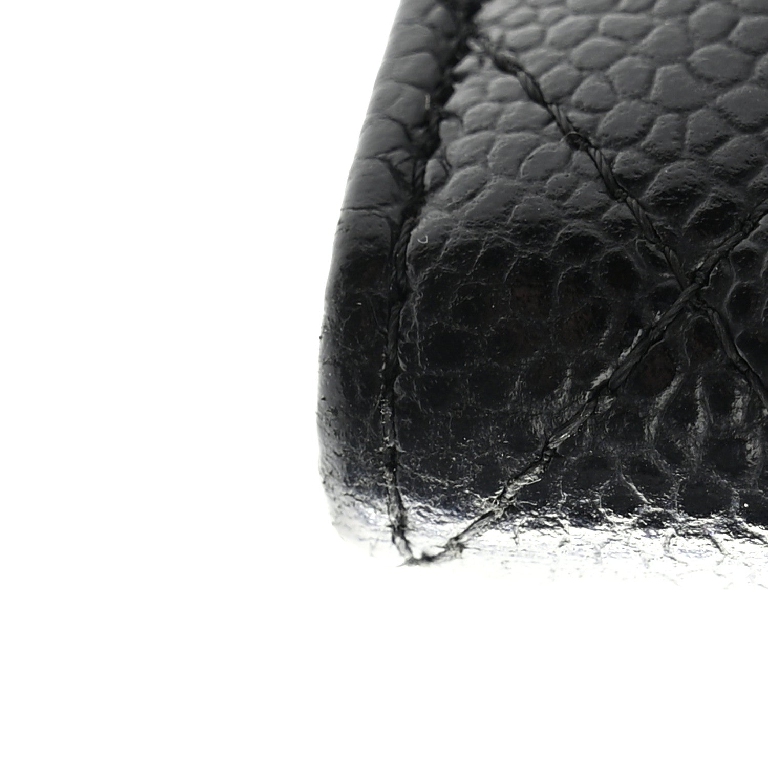 Chanel Caviar Quilted Large Gusset Flap Wallet Black 11 of 12