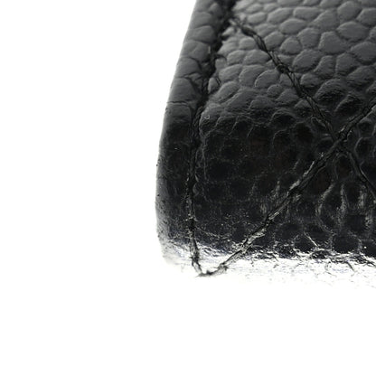 Chanel Caviar Quilted Large Gusset Flap Wallet Black 11 of 12