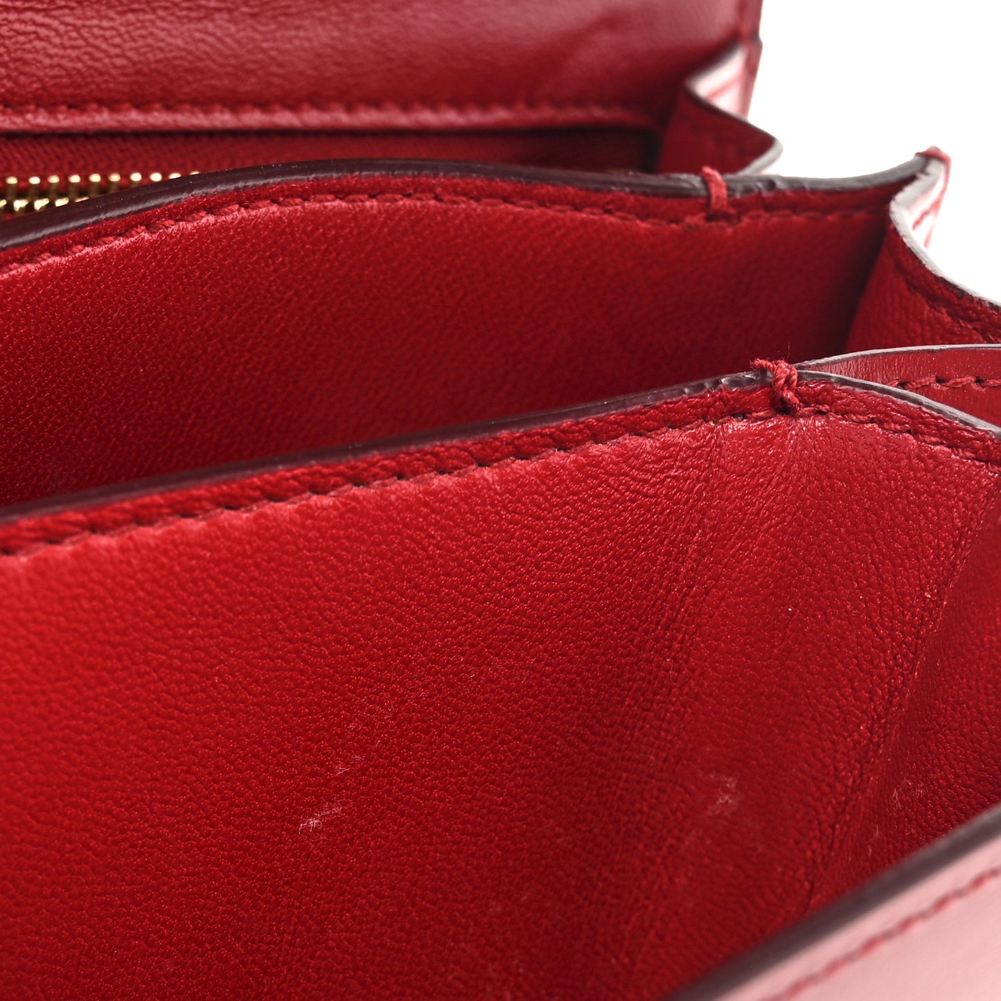 Box Calfskin Small Classic Box Flap Bag Red