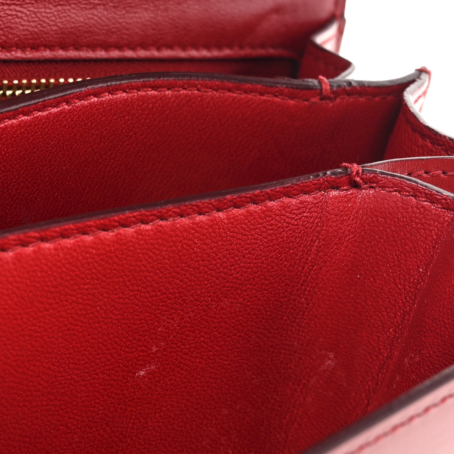 Celine Box Calfskin Small Classic Box Flap Bag Red 12 of 17