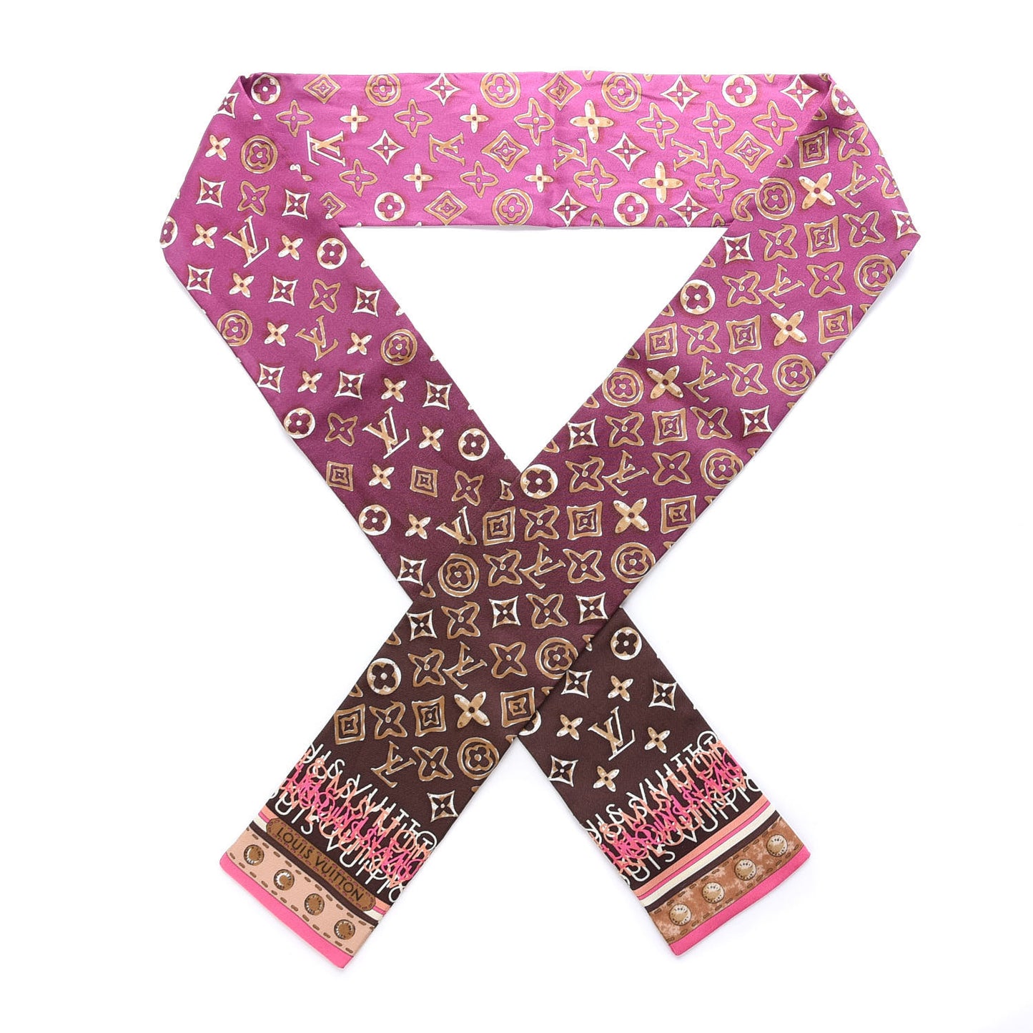 Silk Monogram Map Bandeau