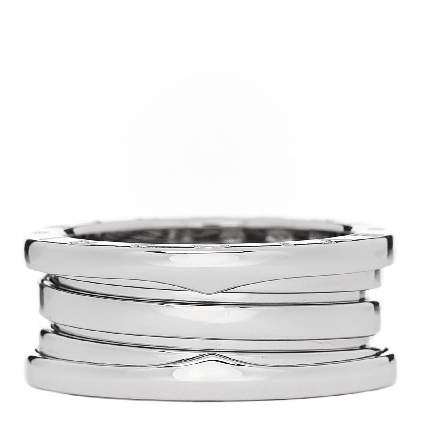 18K White Gold B.Zero1 Two-Band Ring 54 6.75