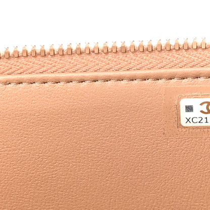 Chanel Lambskin Quilted Pearl Crush Small Vanity Case With Chain Beige 7 of 11