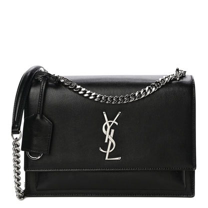 Saint Laurent Calfskin Medium Monogram Sunset Black 1 of 14