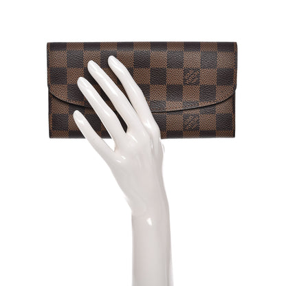 Louis Vuitton Damier Ebene Emilie Wallet 2 of 8