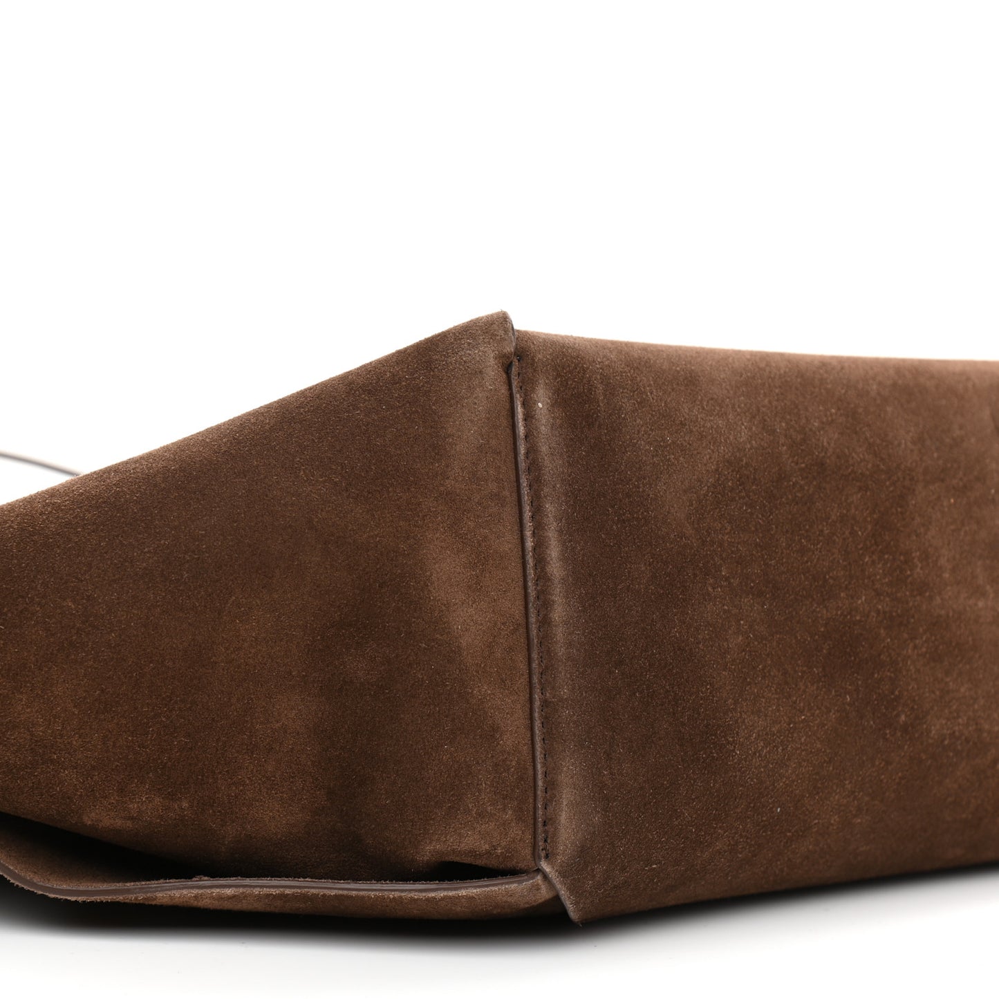 Suede Maxi Intrecciato Tote Brownie