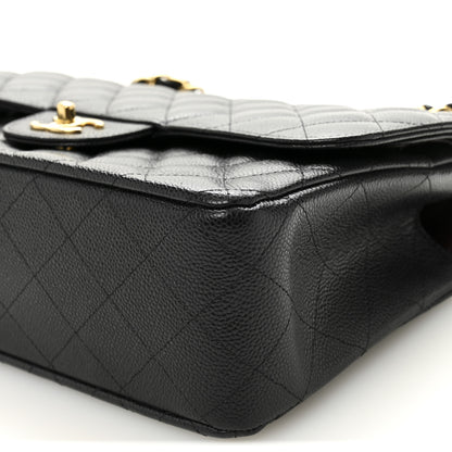 Chanel Caviar Quilted Jumbo Double Flap Black 10 of 10