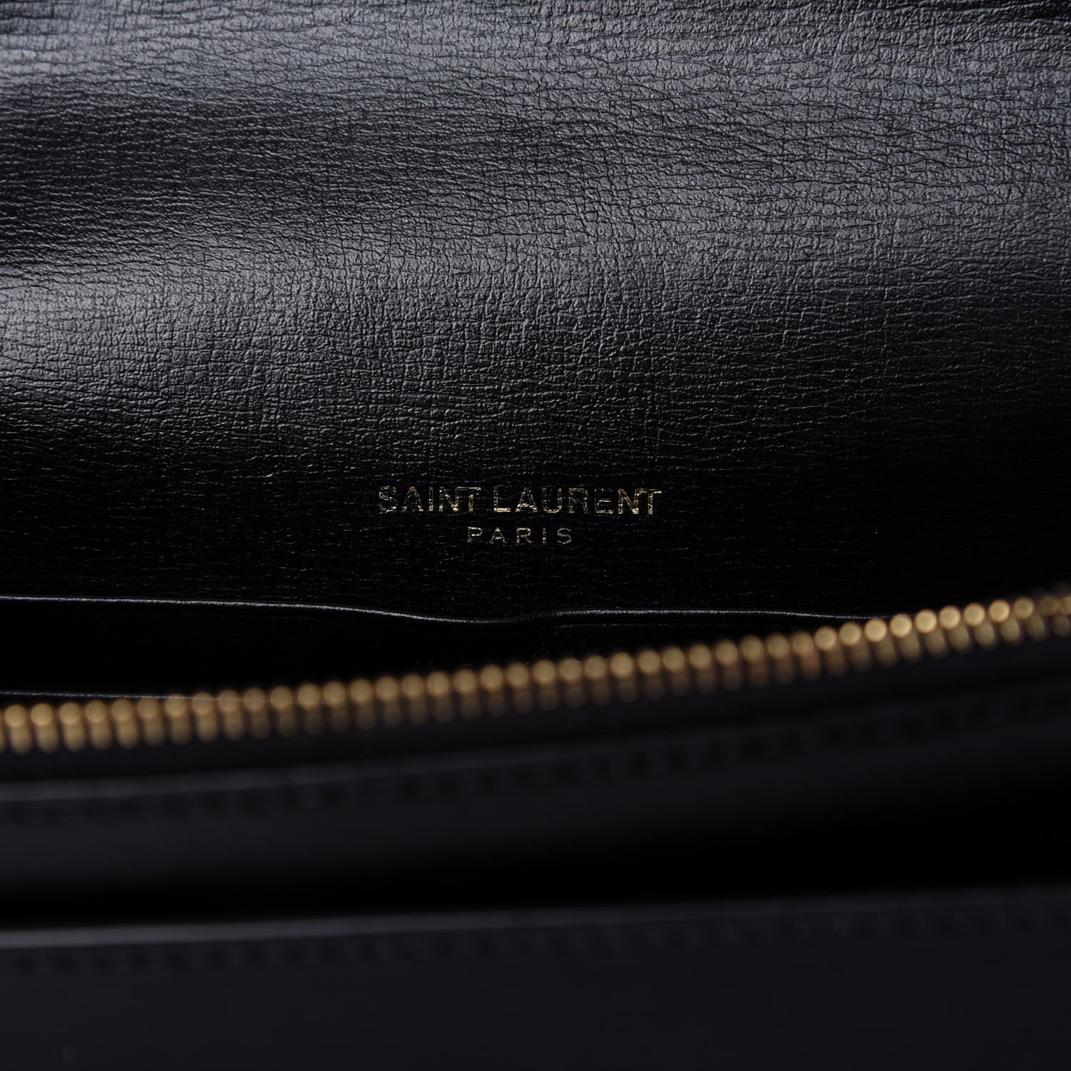 Saint Laurent Calfskin Monogram Sunset Chain Wallet Black 8 of 10