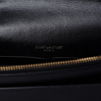 Saint Laurent Calfskin Monogram Sunset Chain Wallet Black 8 of 10