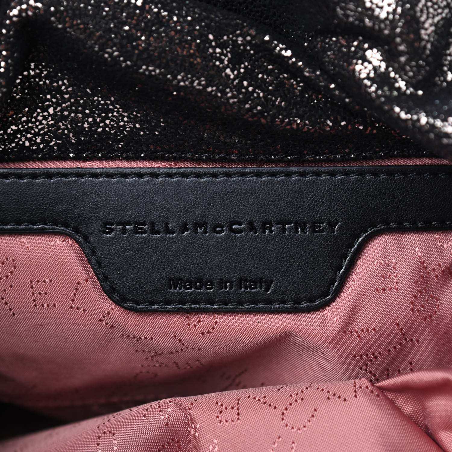 Stella McCartney Chamois Shiny Dotted Mini Falabella Fold Over Tote Ruthenium 6 of 9