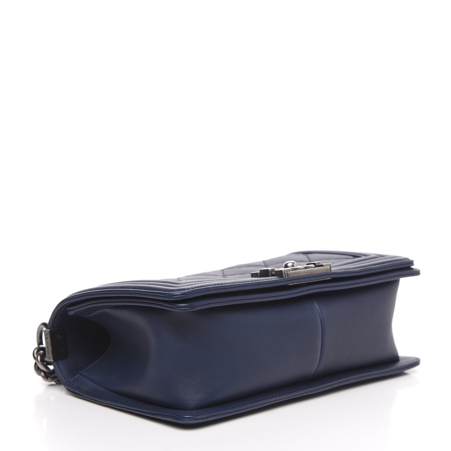 Chanel Calfskin Quilted Small Boy Flap Navy 4 of 14