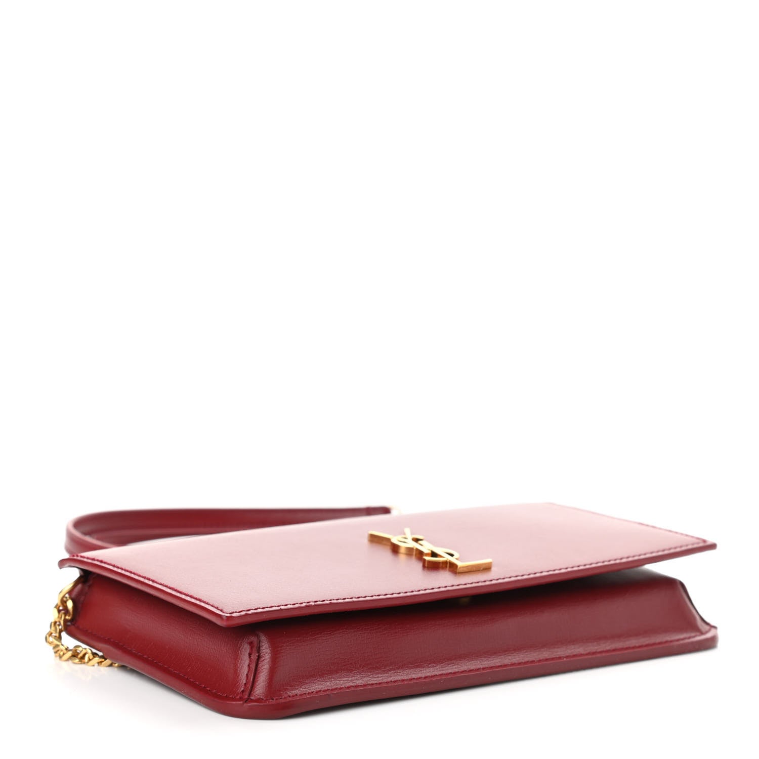 Saint Laurent Smooth Calfskin Monogram Phone Holder Crossbody Opyum Red 4 of 10