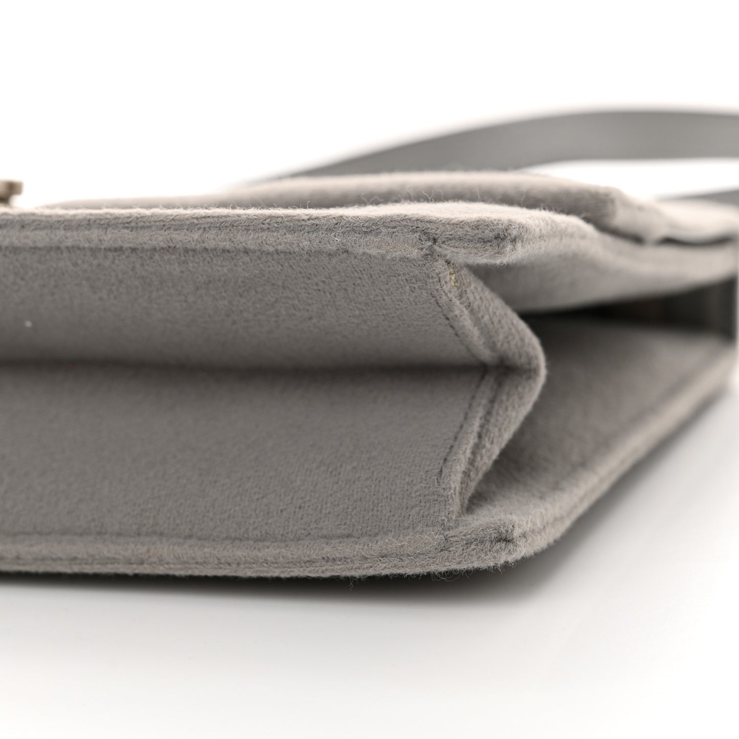 Fabric Gancini Shoulder Bag Grey