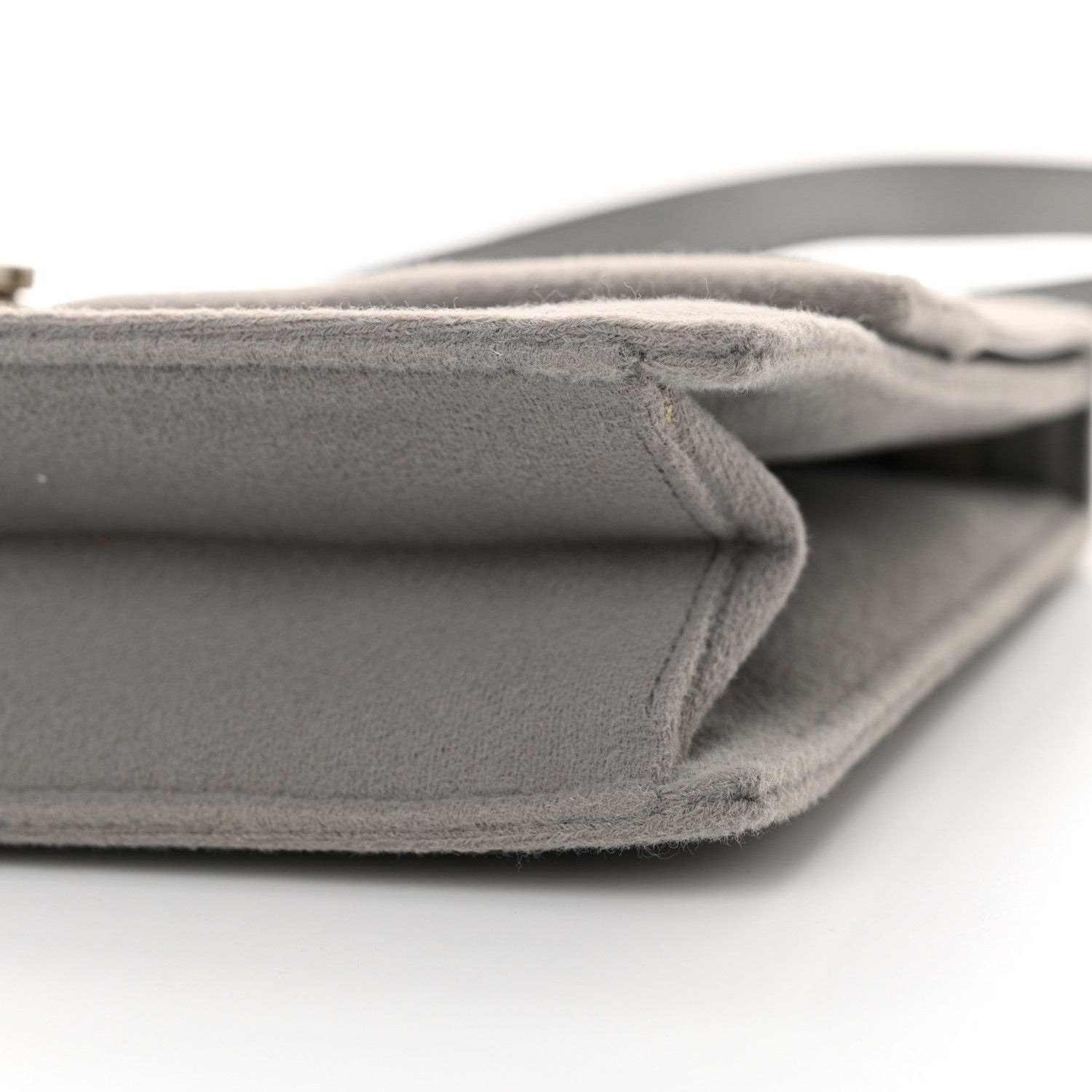 Salvatore Ferragamo Fabric Gancini Shoulder Bag Grey 9 of 13