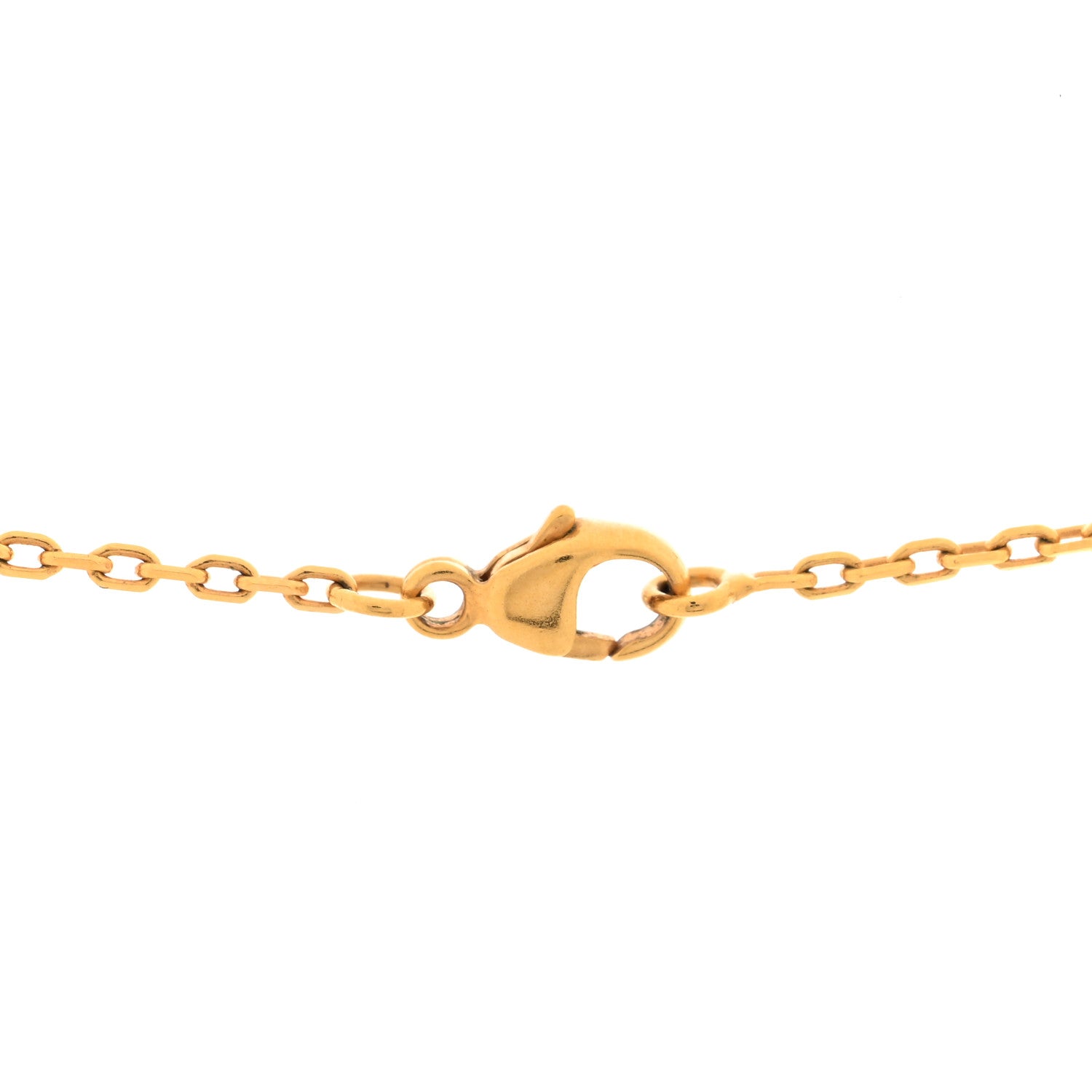 Hermes Lacquered Gold Pop H Pendant Necklace White 5 of 6